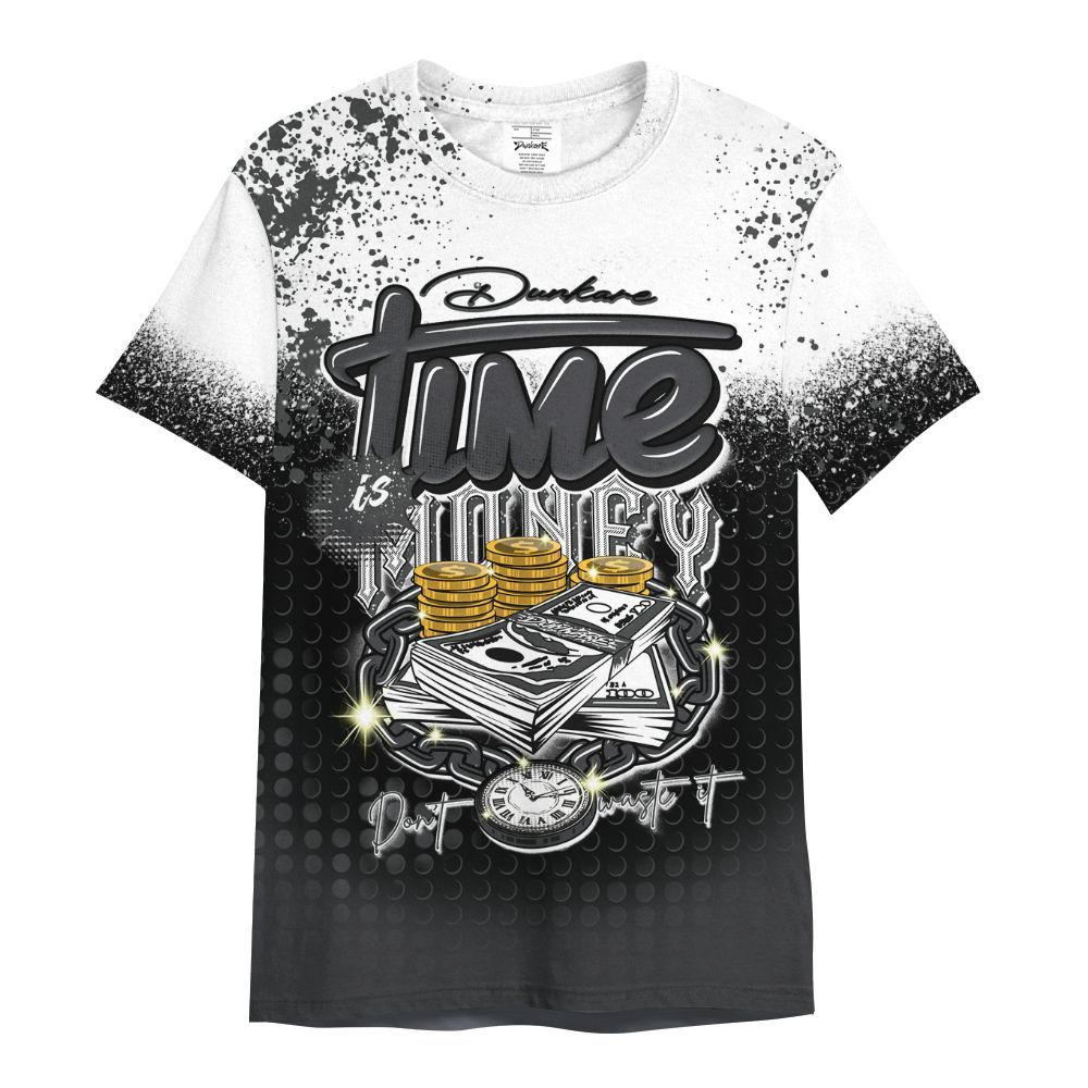 Shirt To Match Fear 4s - Halftone Time Is Money All Over Print