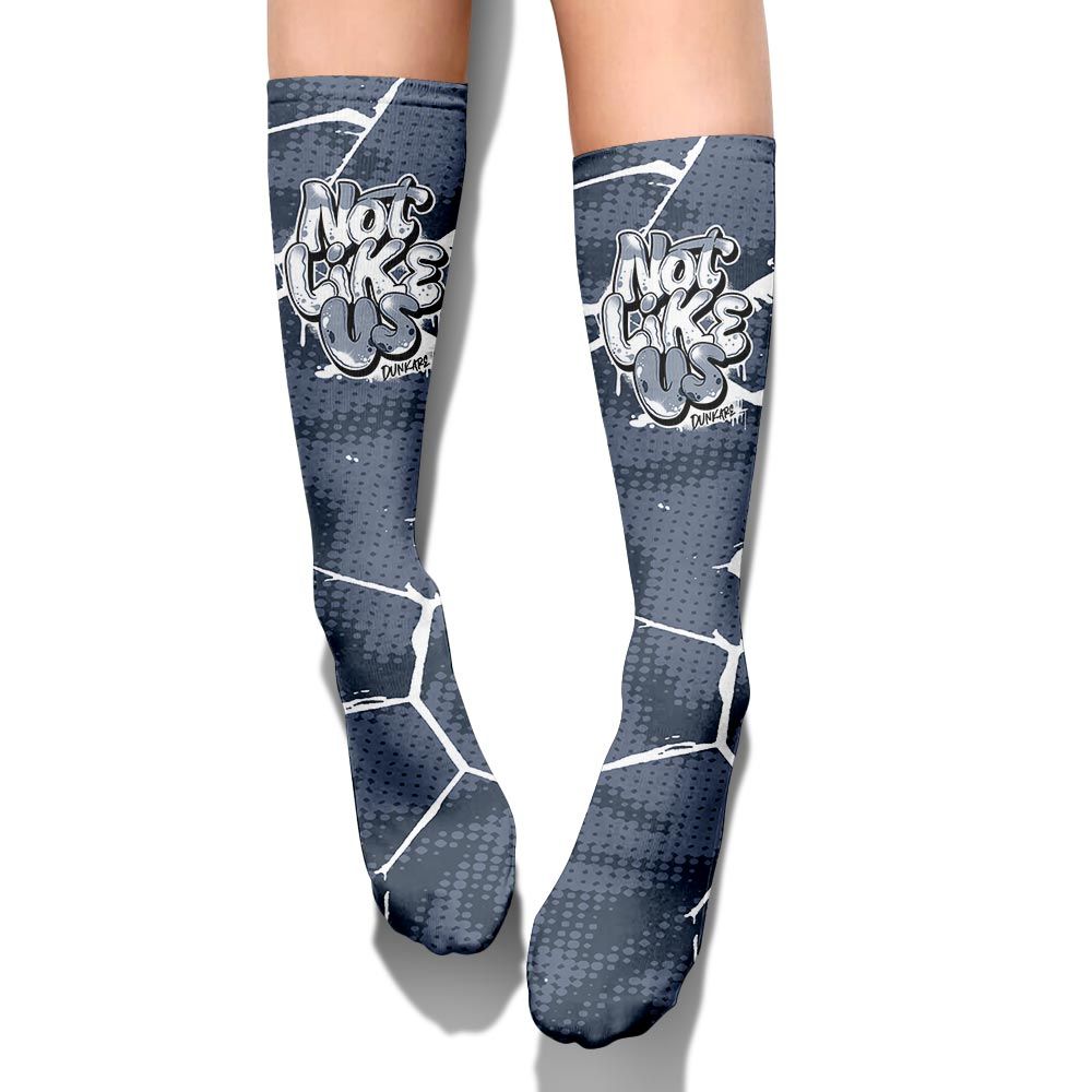 Sock To Match Low Diffused Blue 11s - None Like Us Graphic