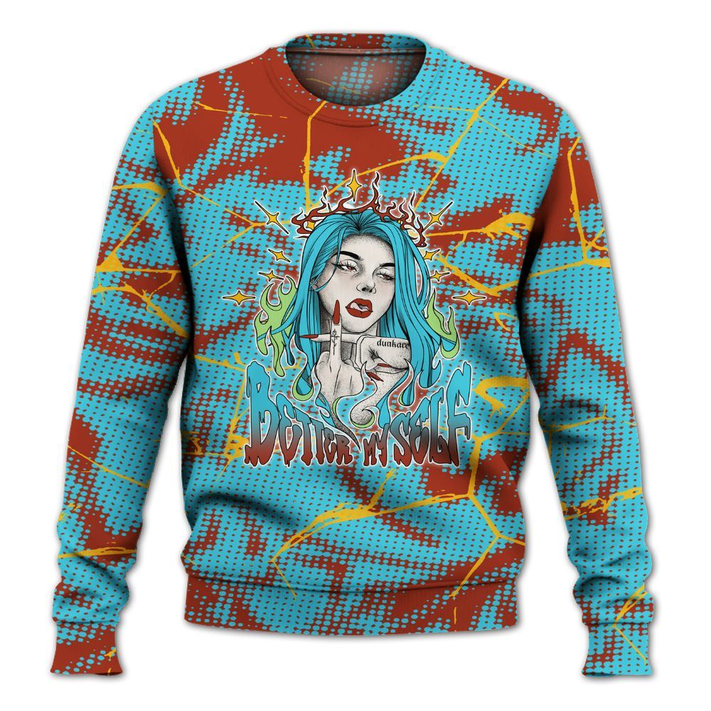 Sweatshirt To Match SB Dunk Di'Orr Greenwood - My-Self Crack Unique All Over Print