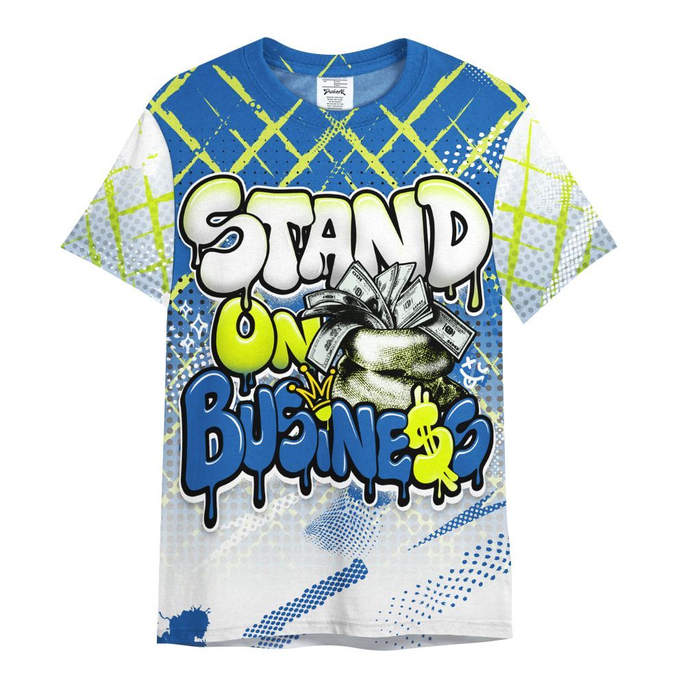 Shirt To Match Griffey Max 1 Varsity Royal - Halftone Stand Business Dripping All Over Print