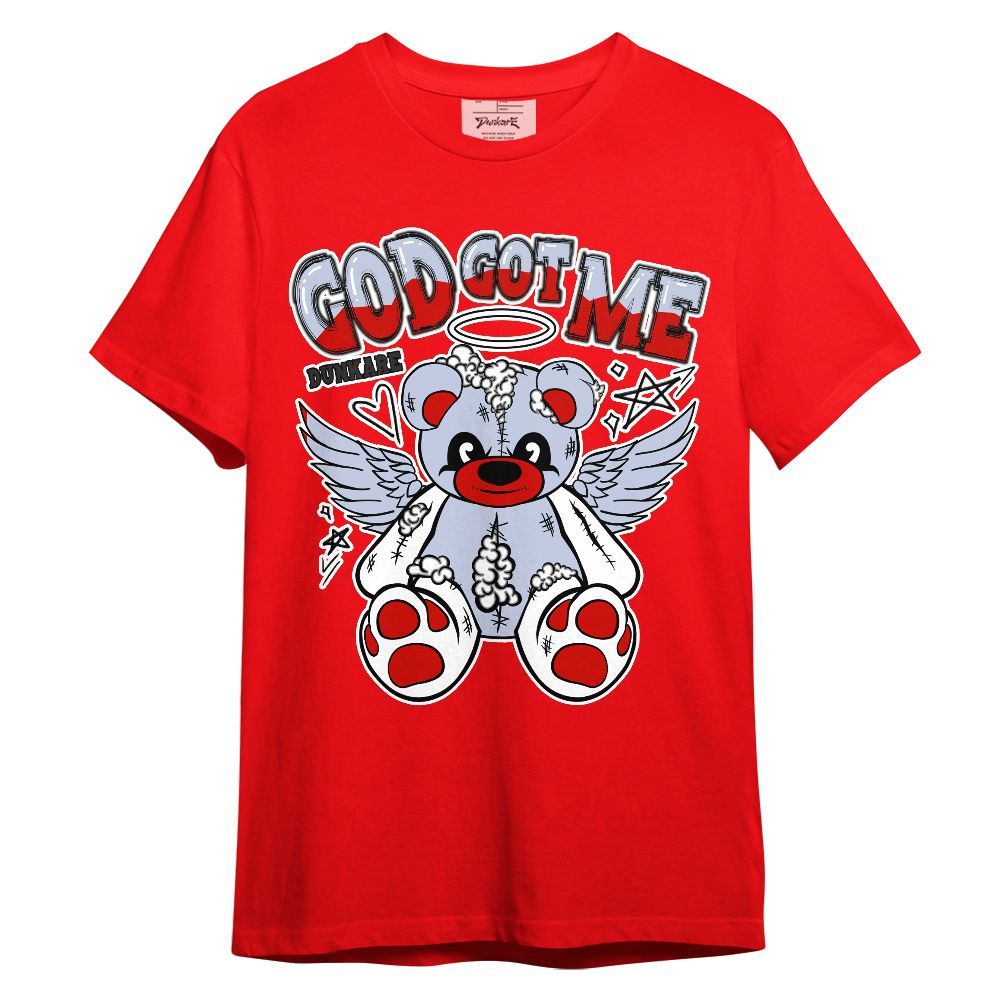 Shirt To Match Fire Red 6s - Gods Guides Me Bear Unisex Shirt