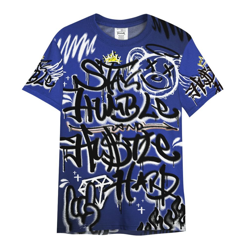 Shirt To Match Air Max Plus Black Racer Blue - Humble Drip Streetwear Graffity All Over Print