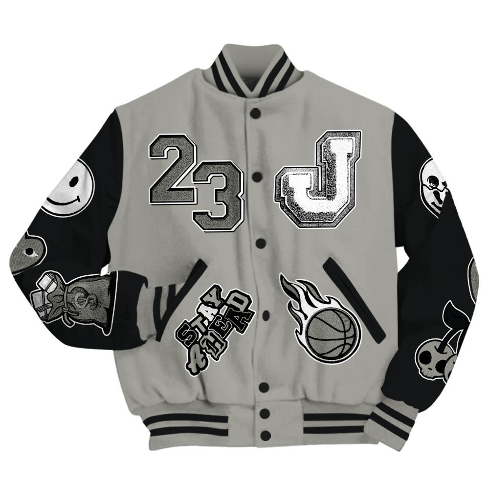 Varsity Jacket To Match High Satin Shadow 1s - Hustles Money Number 23 All Over Print