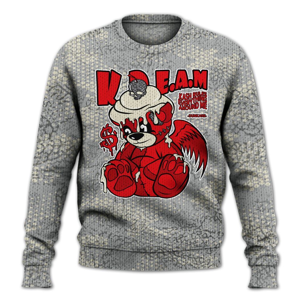 Knitted Sweater To Match Cement Grey 3s - Loot Bear