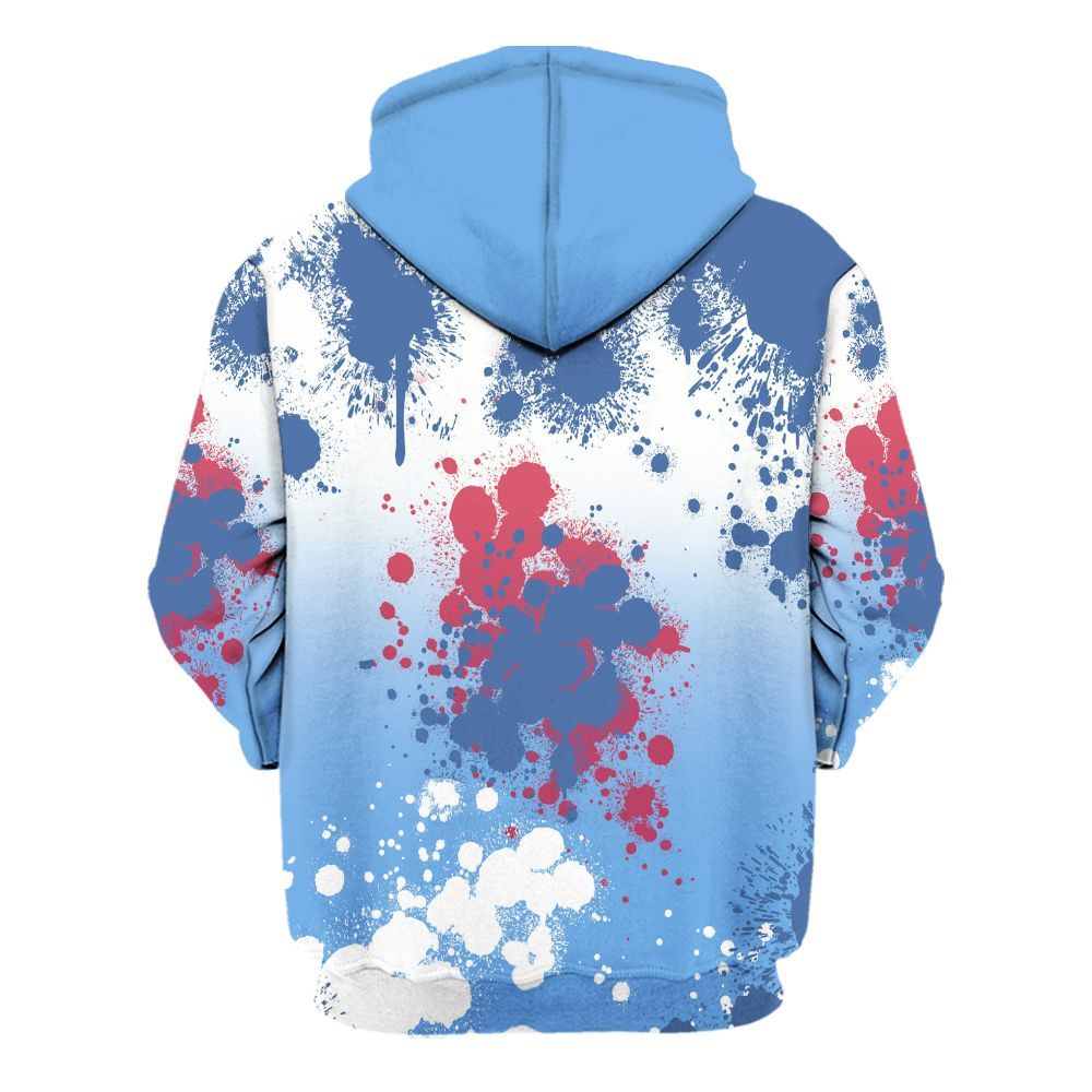 Hoodie To Match University Blue 6s - Trust No One Scary All Over Print