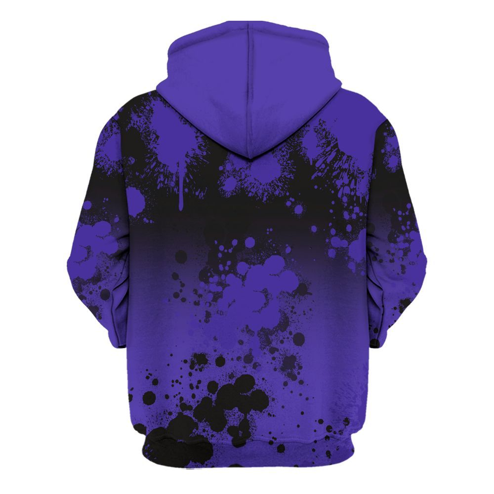 Hoodie To Match Field Purple 12s - Trust No One Scary All Over Print