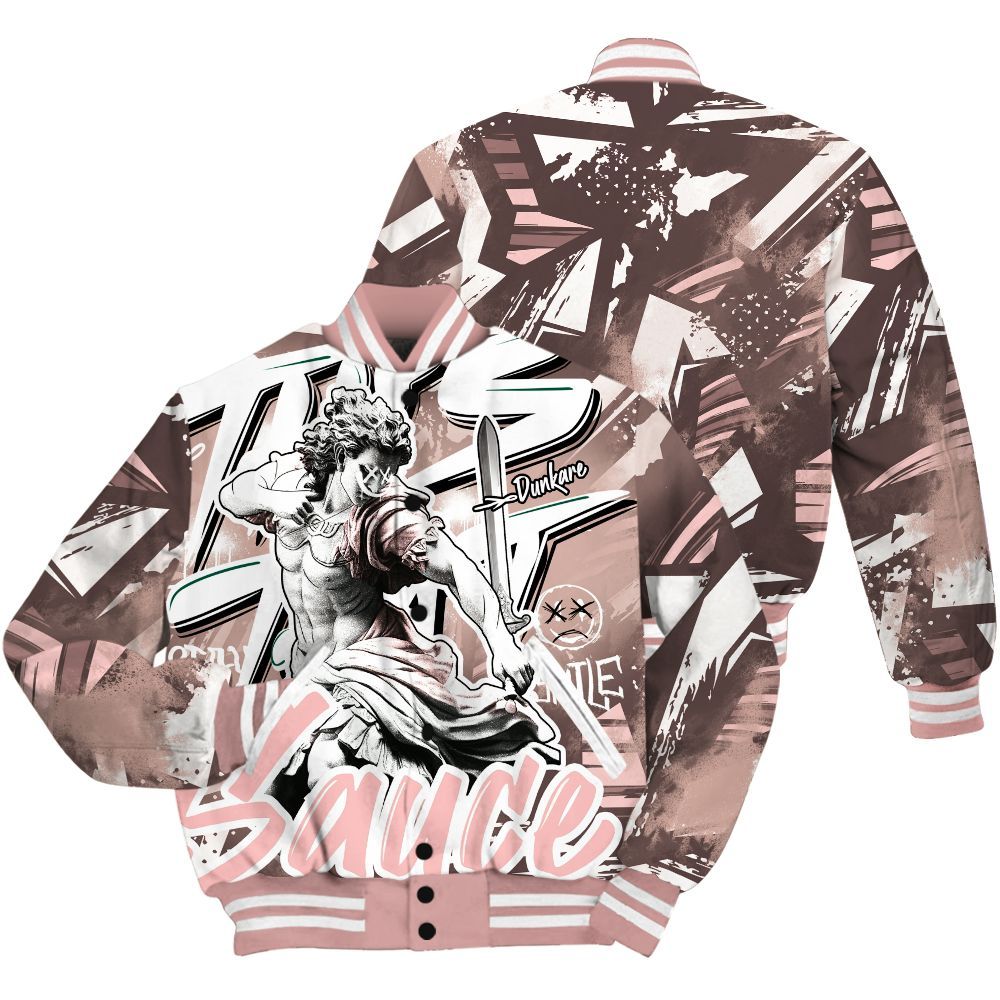 Varsity Jacket To Match Low Legend Pink 11s - This That Sauce Retro All Over Print