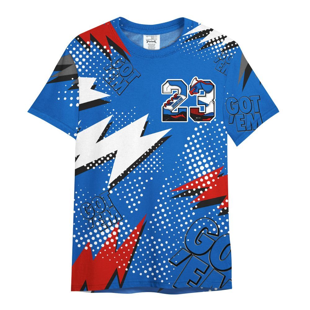 Shirt To Match Kobe 6 Game Royal - Custom Name Number 23 5s All Over Print