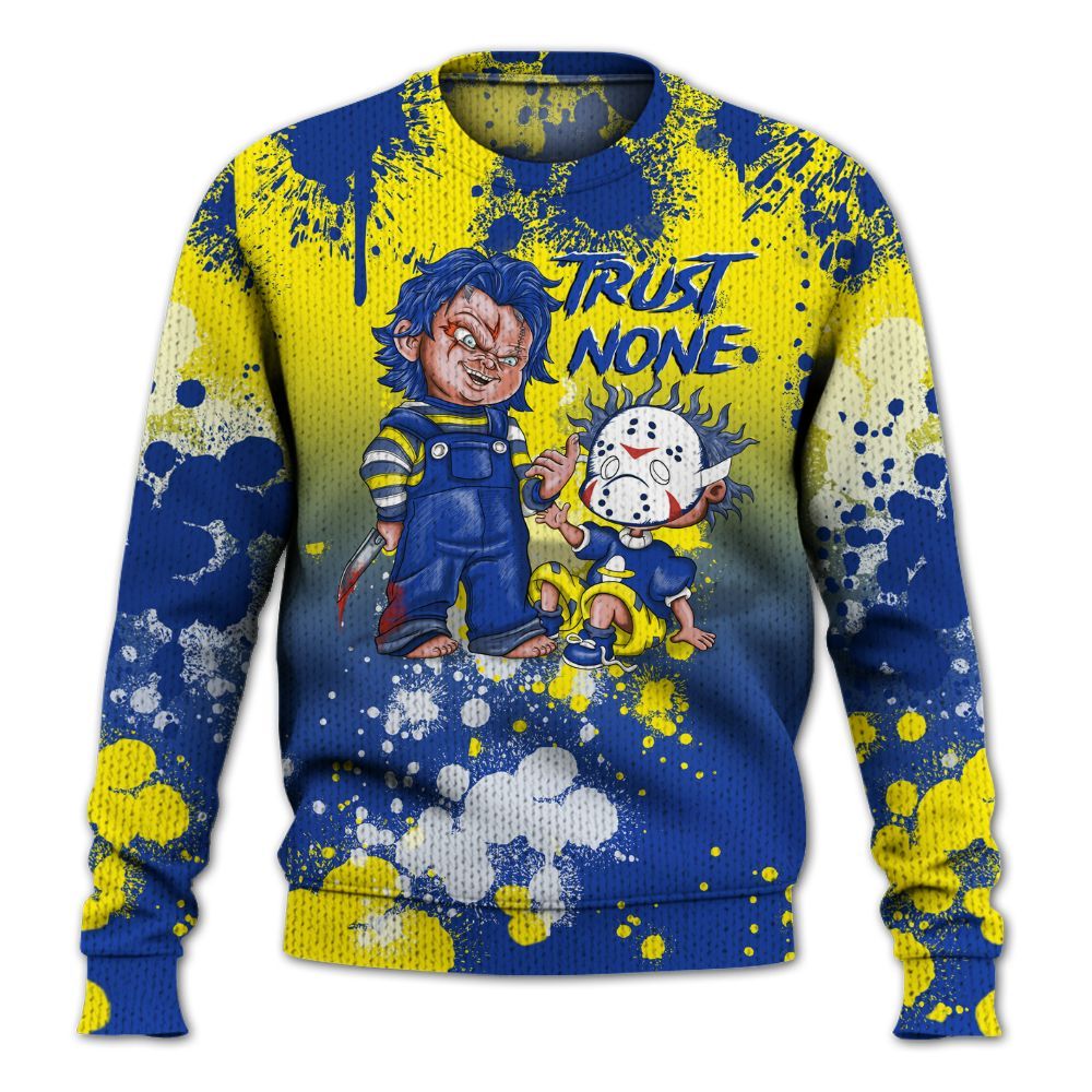 Knitted Sweater To Match Laney 14s - Trust No One Scary