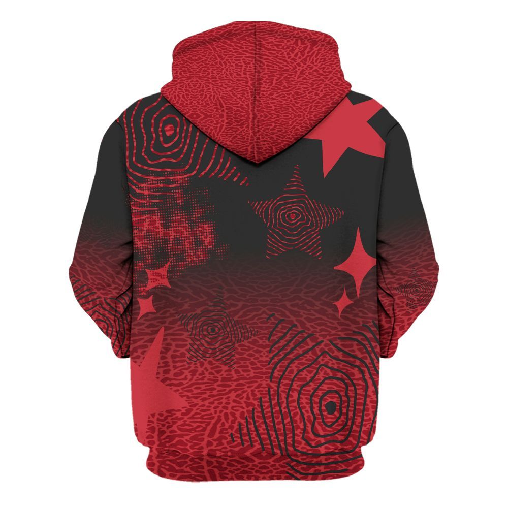 Hoodie To Match High OG Varsity Red 1s - Sneakerz Girlz Unique Starz All Over Print