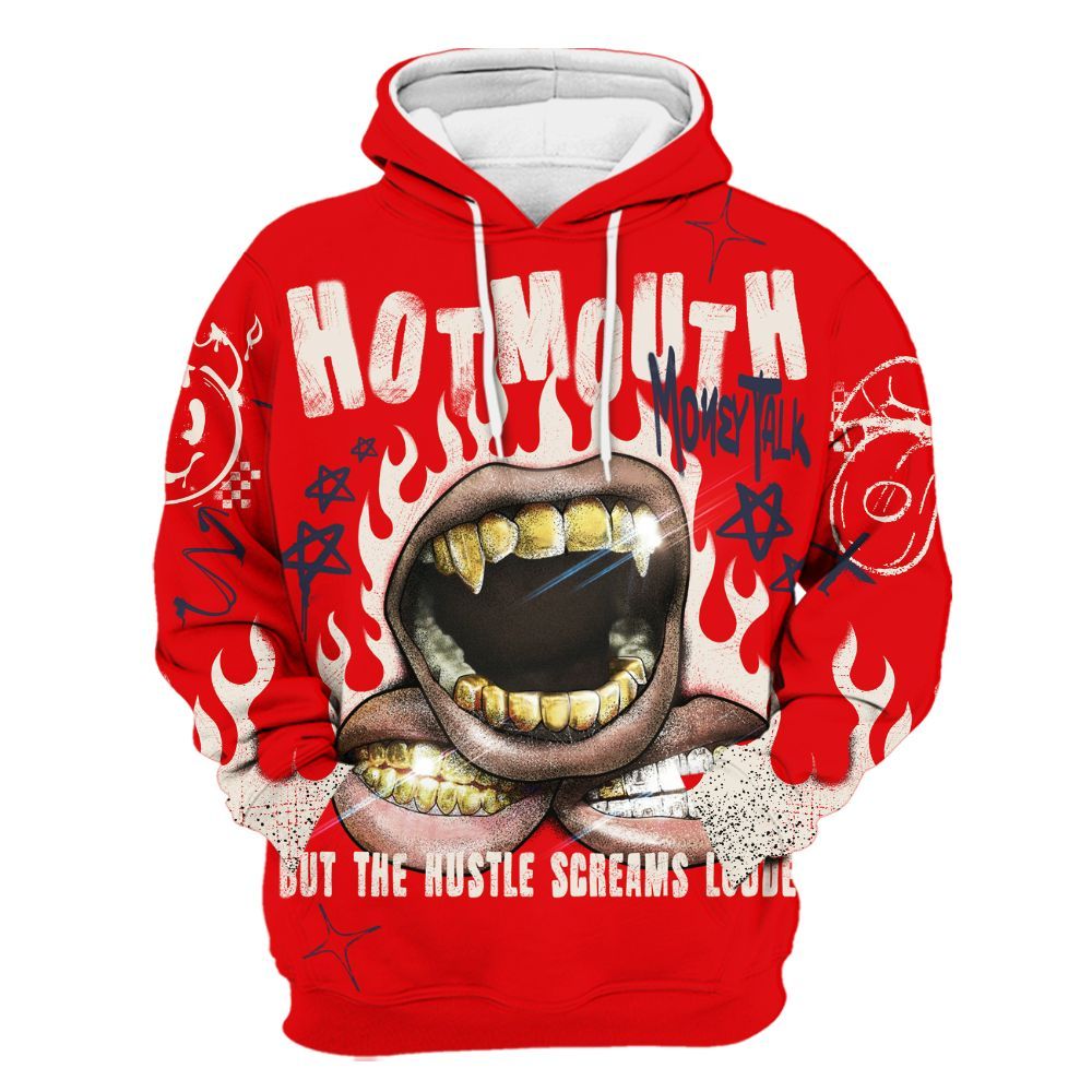 Hoodie To Match Low OG Howard University 1s - Mouth Burning Street Style All Over Print