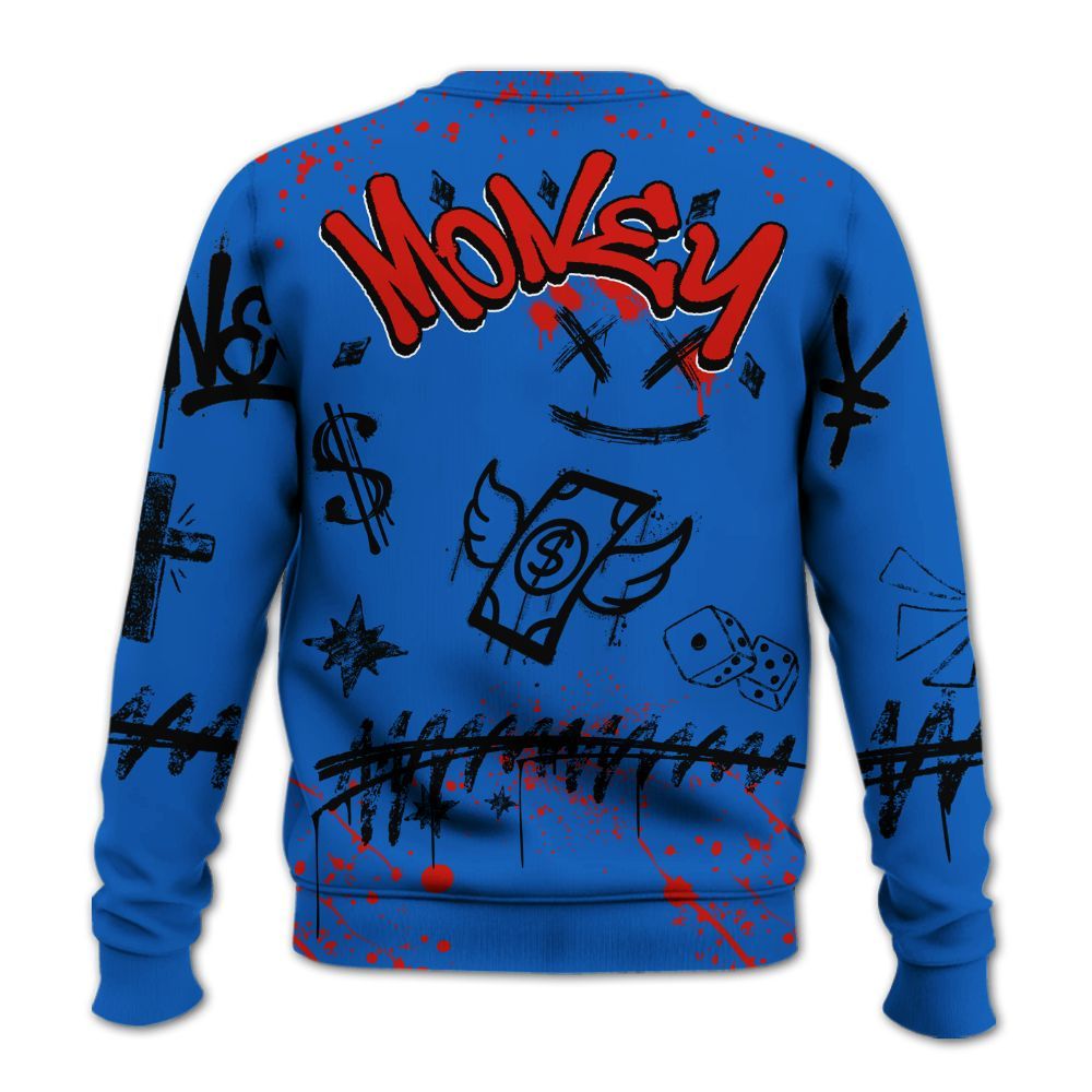 Sweatshirt To Match Kobe 6 Game Royal - Everybody Paid In Full Crayon All Over Print