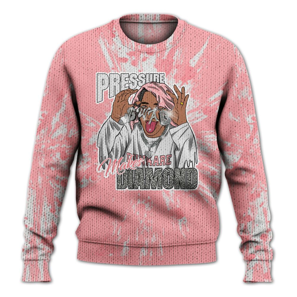 Knitted Sweater To Match Retro Wings 3s - Pressures Makes Knitted Sweater To Match Lux