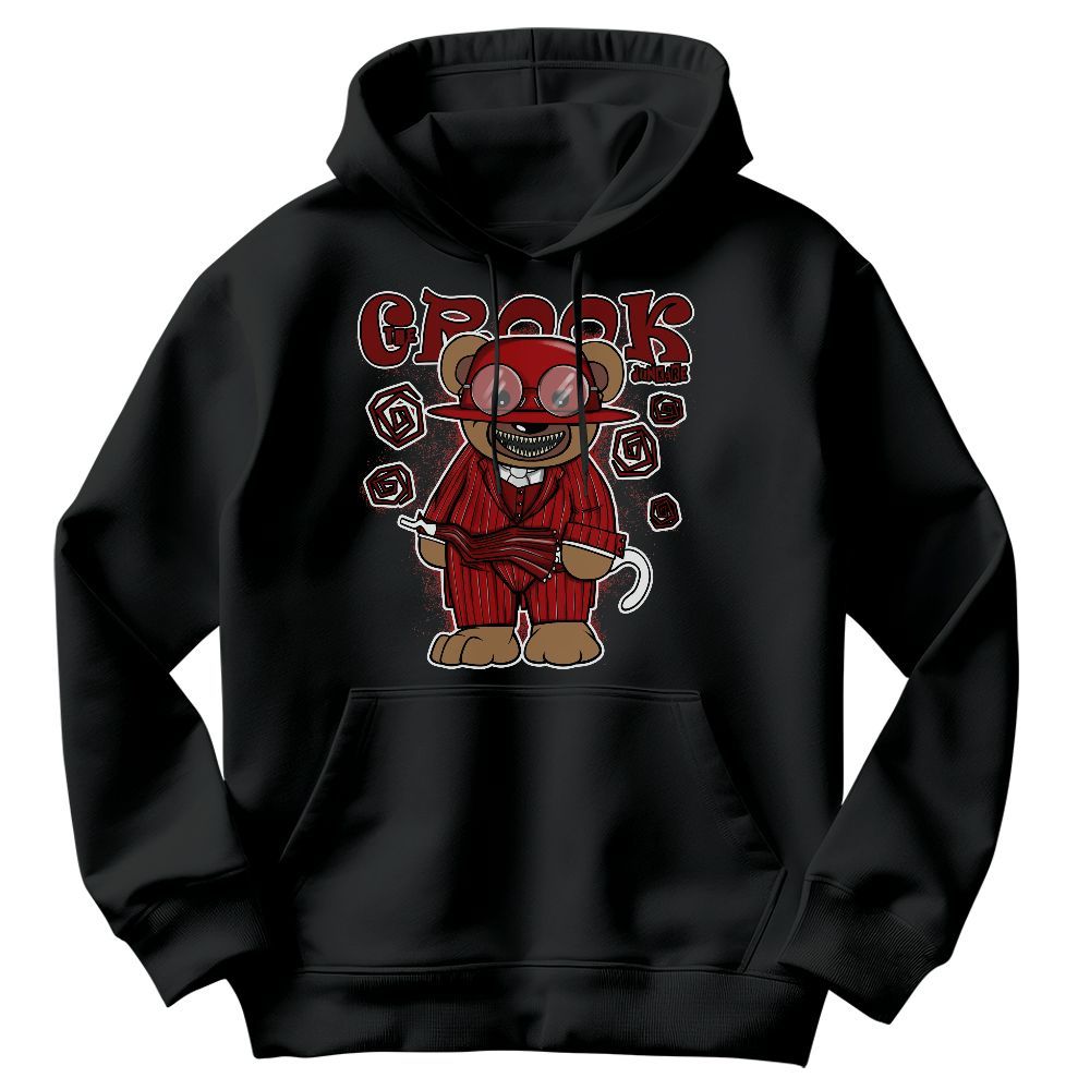 Sweatshirt To Match Red Taxi 12s - Swindler Bear Graphic