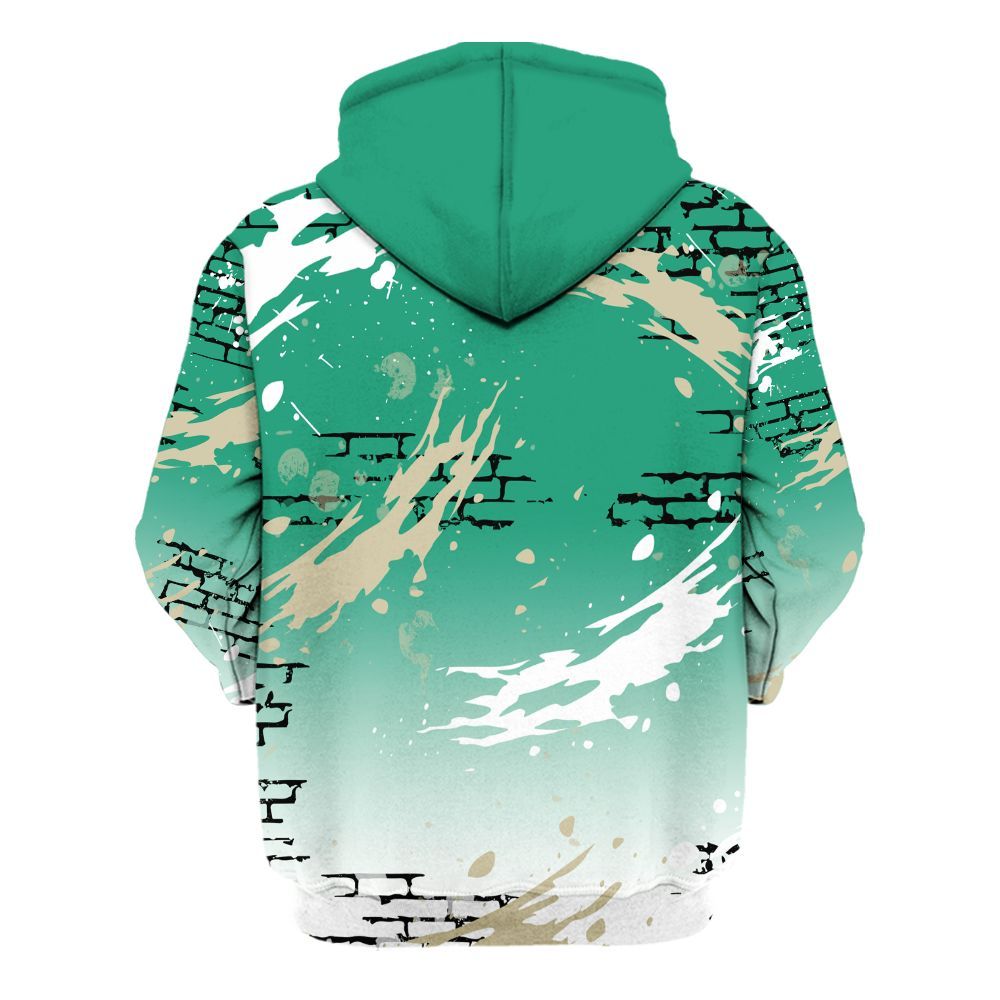 Hoodie To Match Pine Green 4s - Values Of Loyalty Drip All Over Print