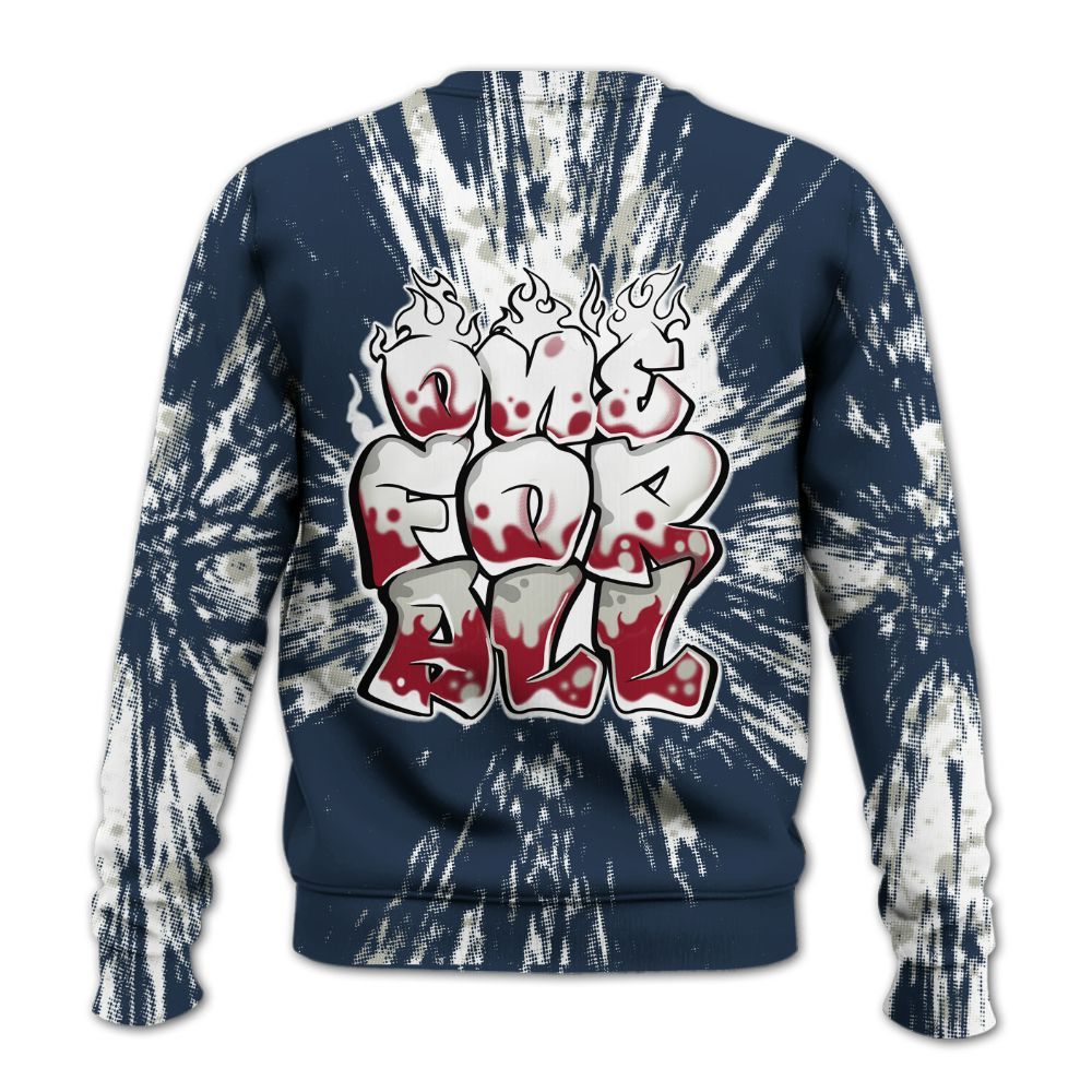 Sweatshirt To Match Navy Blue 2024 6s - Ones For All Graphic Luxury All Over Print