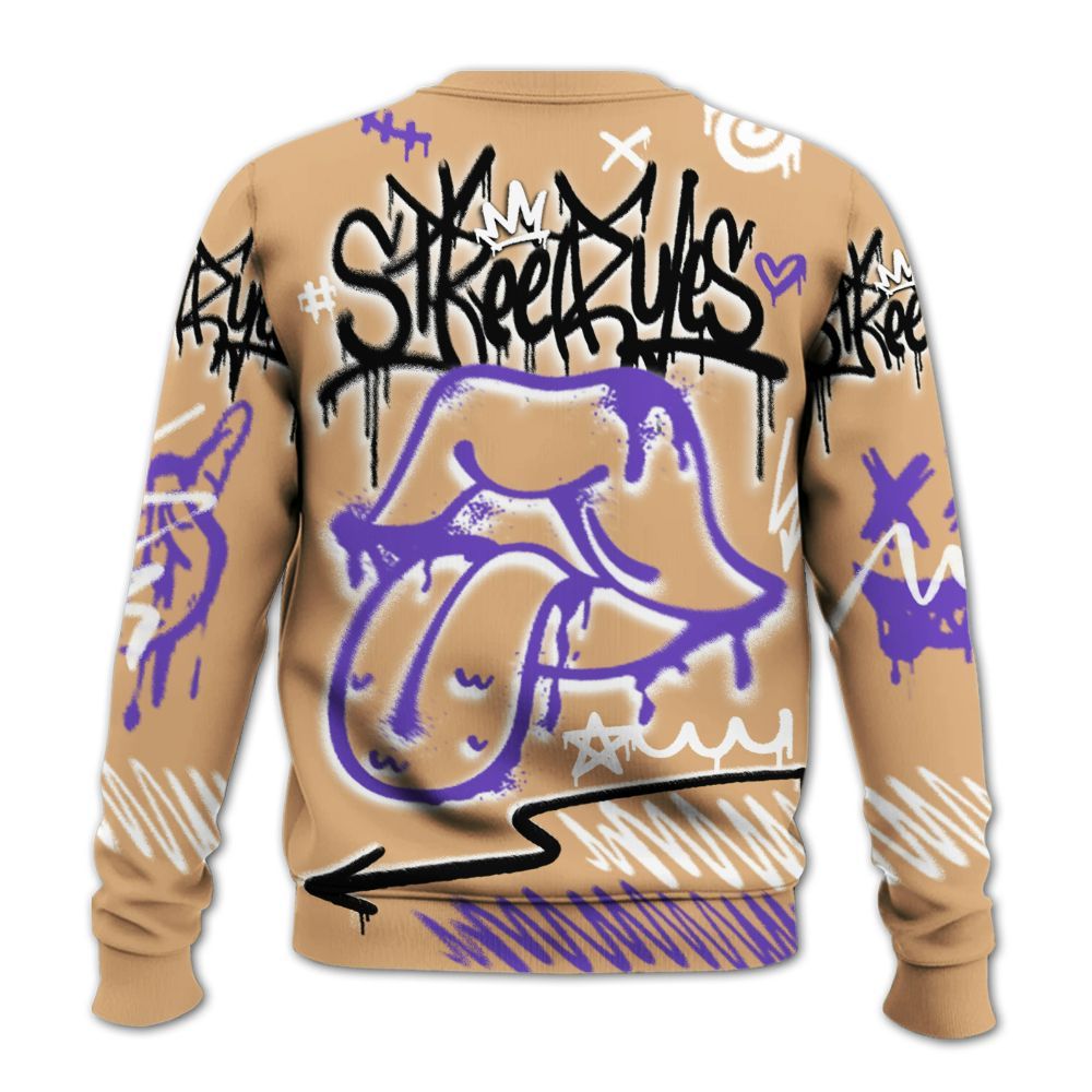 Sweatshirt To Match SE Afrobeats 7s - Break Rules Streetwear All Over Print