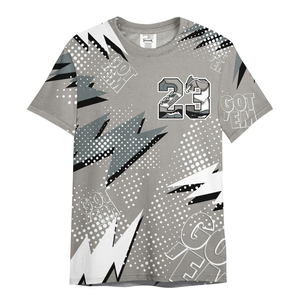Shirt To Match Cool Grey 9s - Custom Name Number 23 5s All Over Print