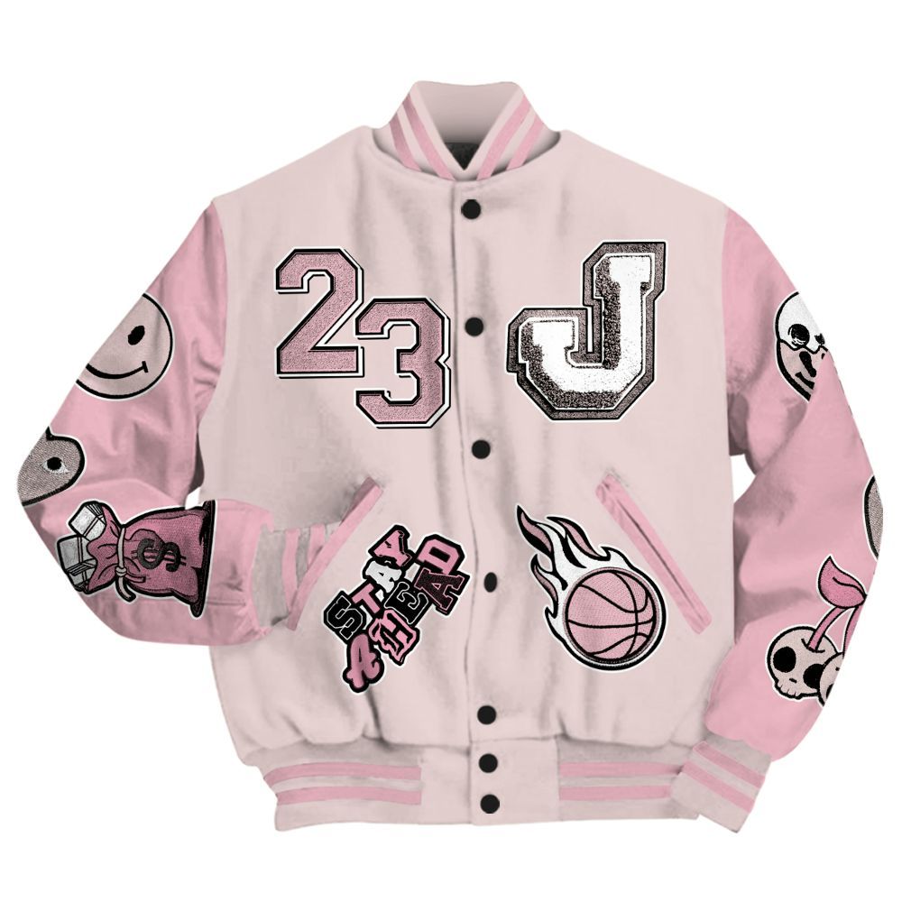 Varsity Jacket To Match Dunk Low KD 17 Aunt Pearl - Hustles Money Number 23 All Over Print