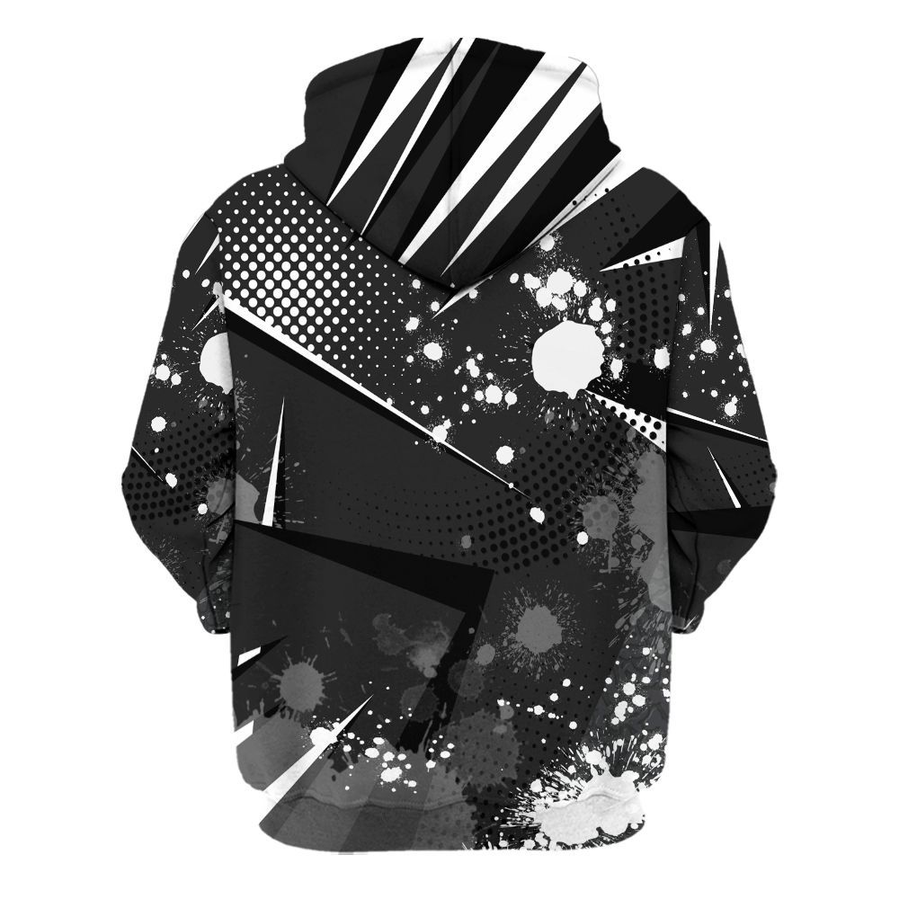 Hoodie To Match Black Cat 3s - Poly Trust No One Dripping All Over Print