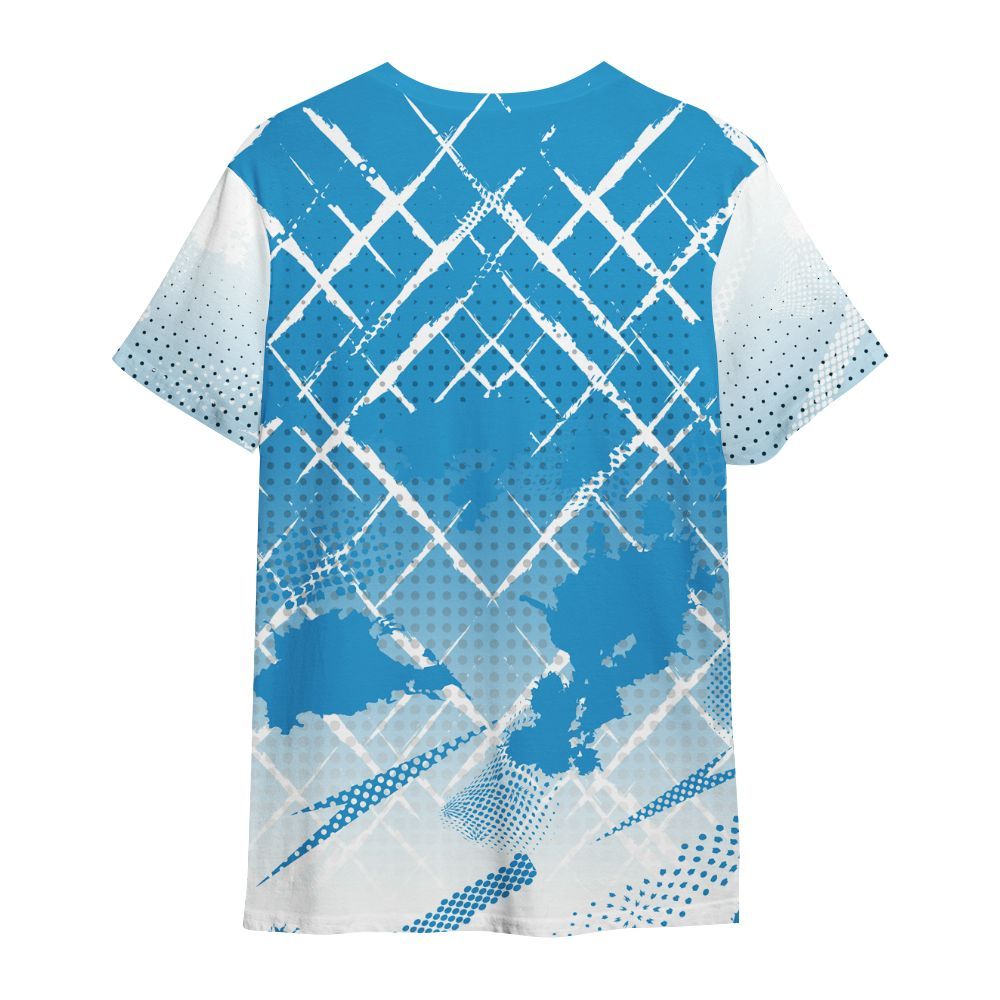 Shirt To Match Powder Blue 9s - Halftone Stand Business Dripping All Over Print
