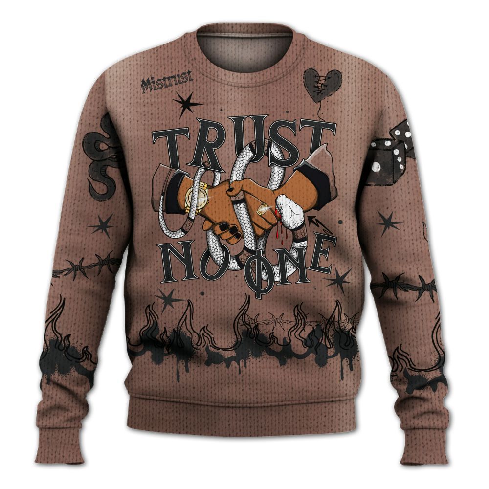 Knitted Sweater To Match KD 4 Christmas - Trust No One Snake-Bite Doodle Crayon