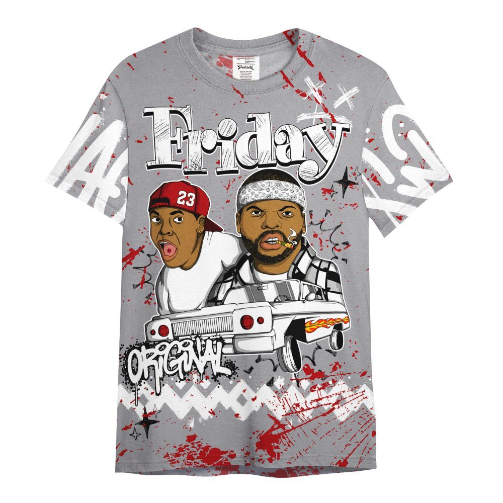 Shirt To Match Cement Grey 3s - Friday Sneaker Crayon All Over Print
