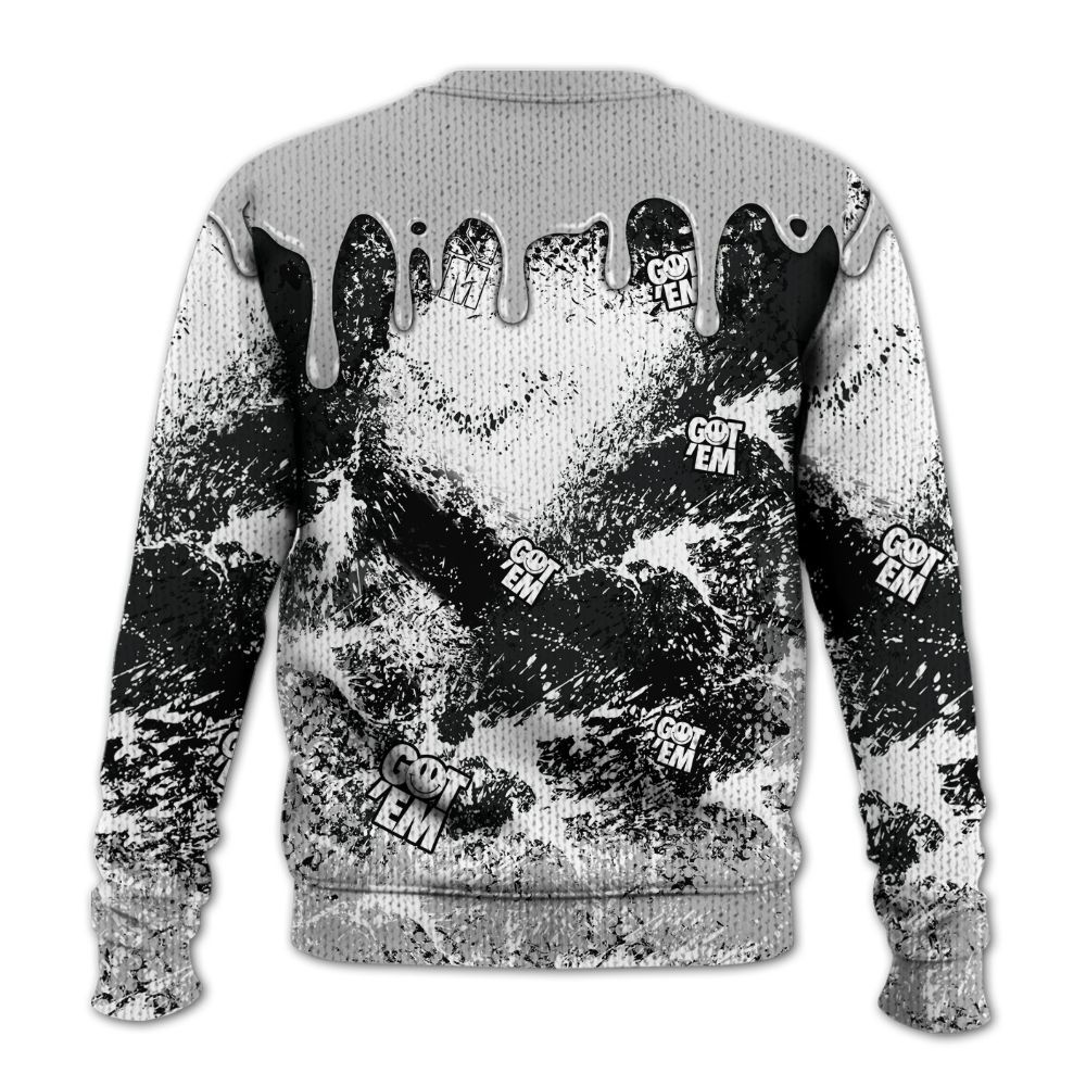 Knitted Sweater To Match Low 85 Metallic Black 1s - Dripping 23 Drip