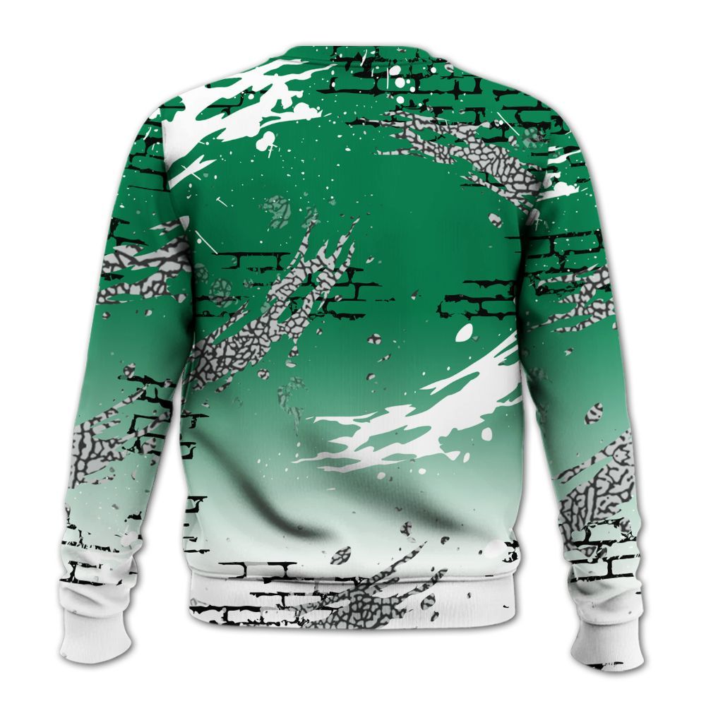 Sweatshirt To Match Pine Green 3s - Values Of Loyalty Drip All Over Print