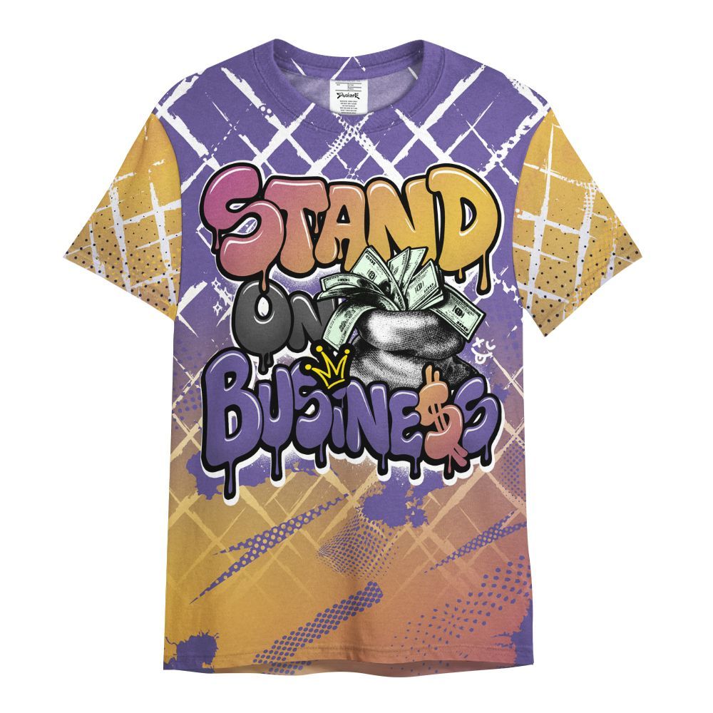 Dunkare Book Sunset 1s Shirt, Halftone Stand Business Dripping All Over Print