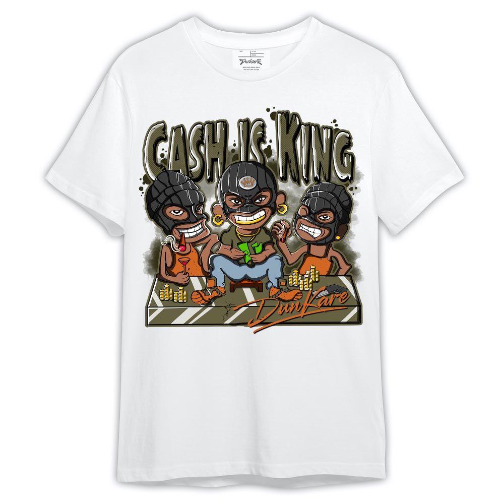 Shirt To Match Olive 5s - Cash Is King Robber Gang Shirt Outfit 1005 LGH