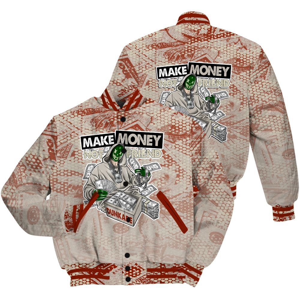 Varsity Jacket To Match El Grito 5s Shirt - Make Moneys Unique All Over Print