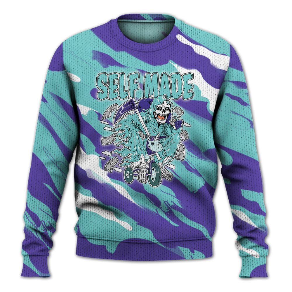 Knitted Sweater To Match Low Hornets 1s - Self Make Skeleton Colored
