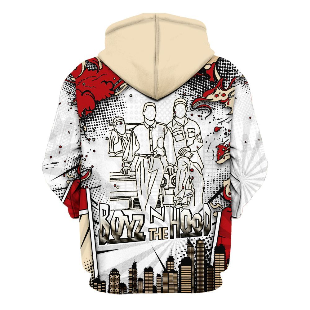 Hoodie To Match Dunk Low Strawberry Waffle - Movie BoyzZ The Hood All Over Print