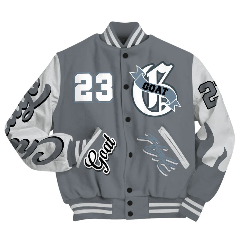 Varsity Jacket To Match Air Max DN Silver Bullet - The G.O.A.T Flight Streetwear All Over Print