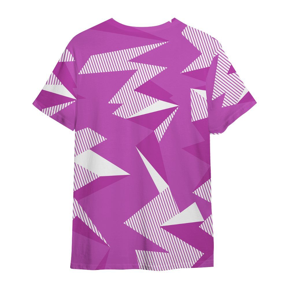Shirt To Match Hyper Violet 4s - Geometric Camouflage Pattern All Over Print