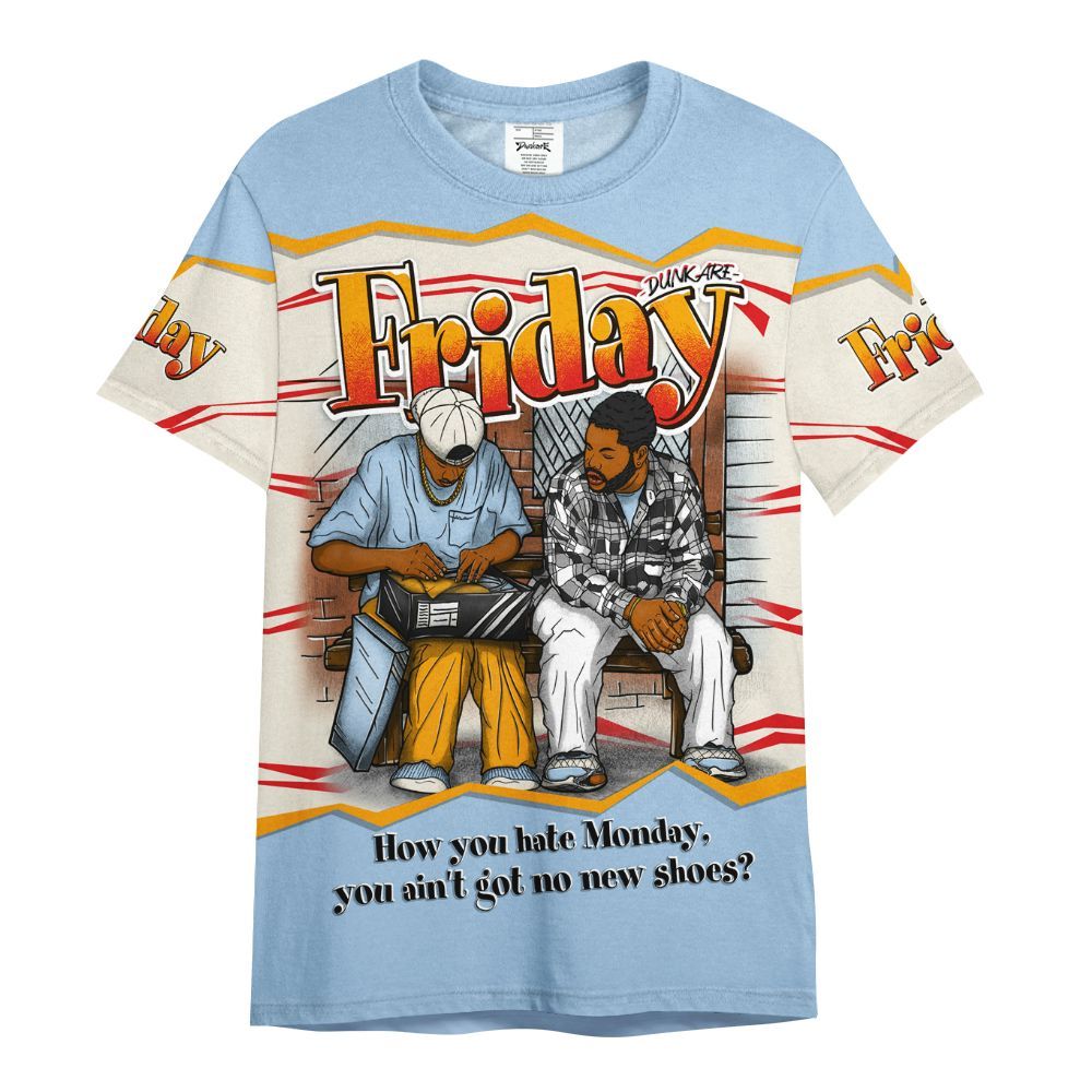 Shirt To Match Retro High OG Pale Ivory Psychic Blue 1s - Friday Movie 90s TV All Over Print
