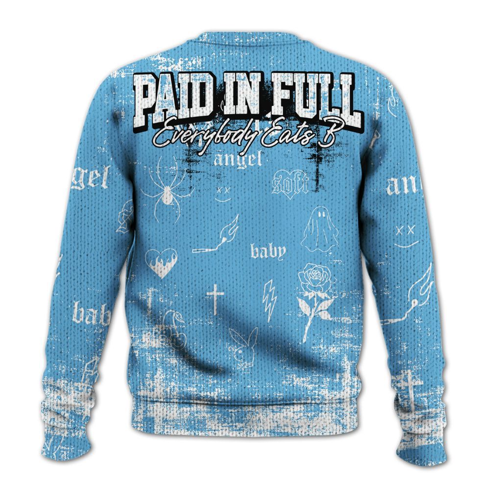 Knitted Sweater To Match Melo 12s - Paid In Full Money