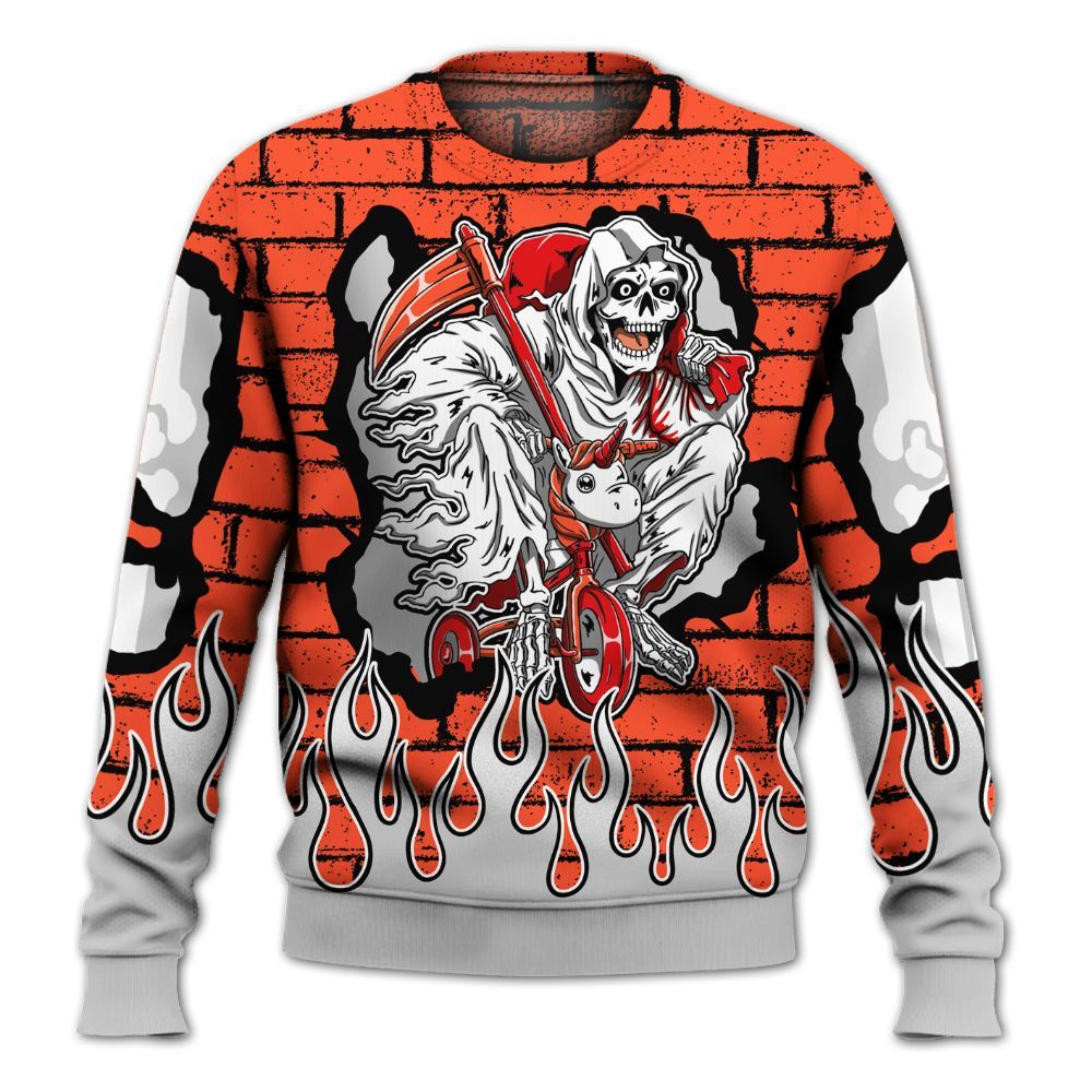 Sweatshirt To Match Air Max 1 86 Cosmic Clay - Self Make Skeleton Crashed All Over Print