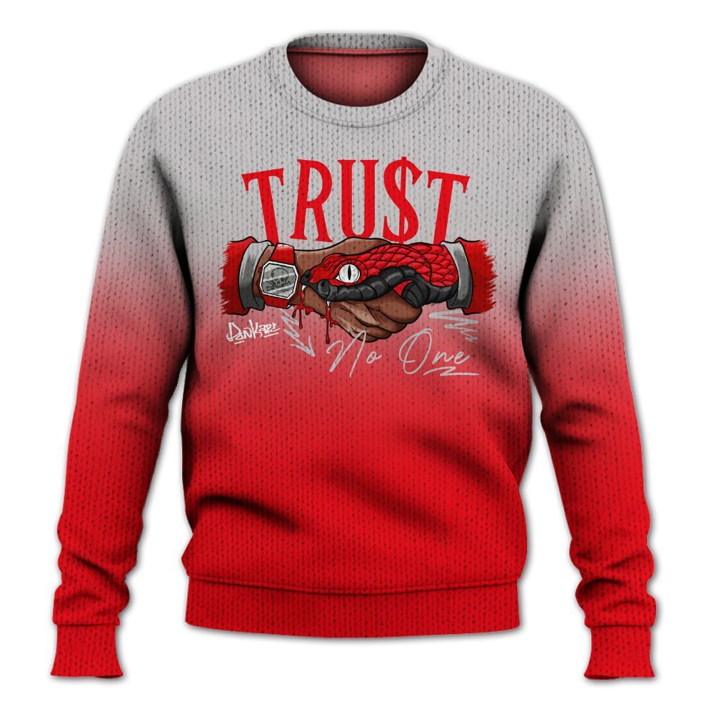 Knitted Sweater To Match Air Max 1 Low Poly - Snake Trust No One Drip