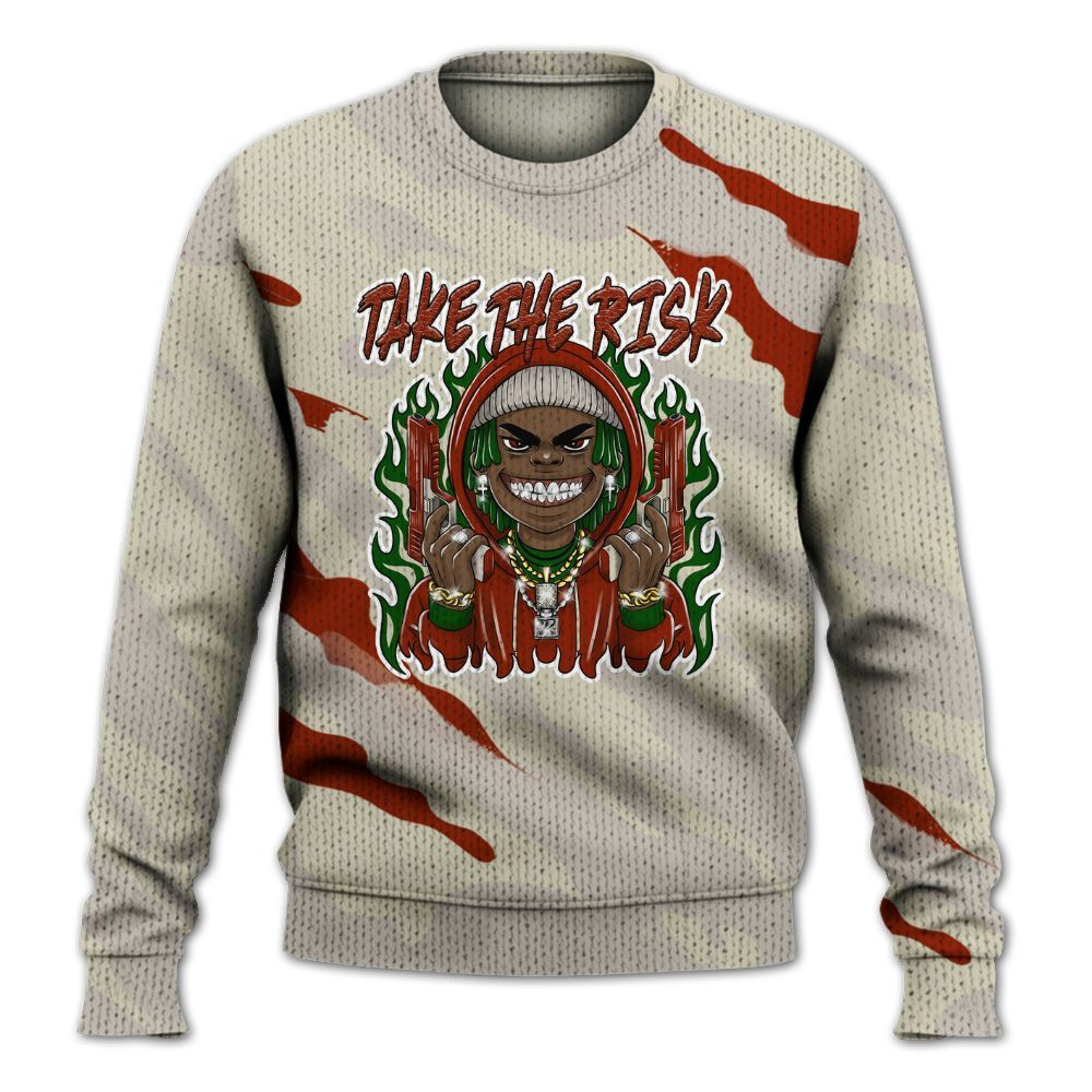 Knitted Sweater To Match El Grito 5s - Take The Risk Colored