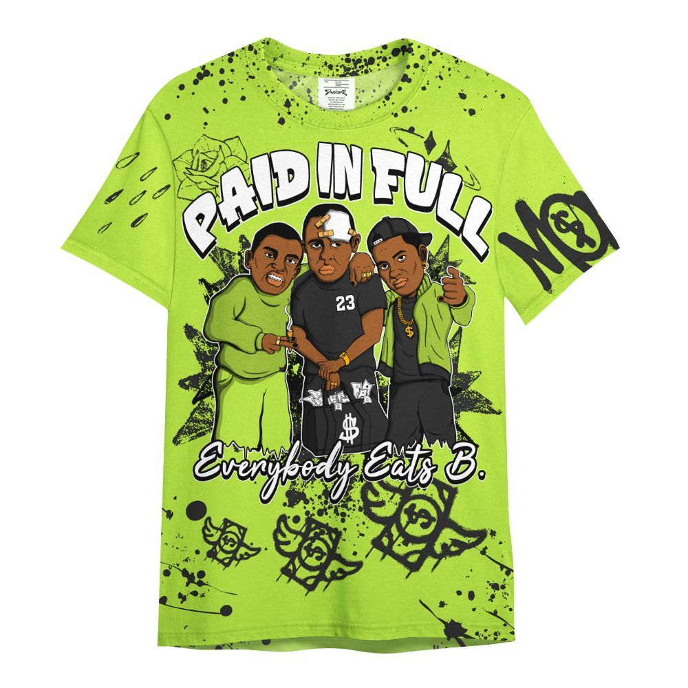 Shirt To Match Air Force 1 Low Dance Volt - Everybody Paid In Full Crayon All Over Print