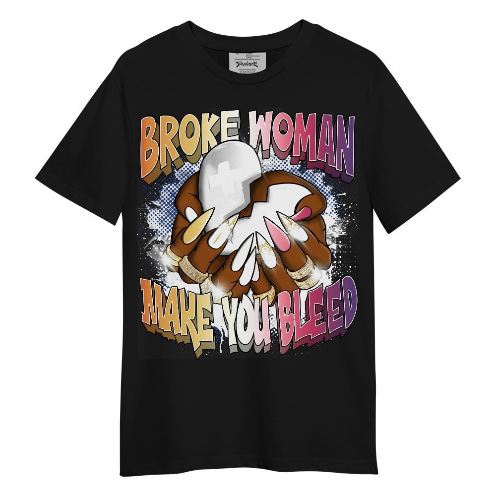 Shirt To Match Air Griffey Max Los Angeles 1s - Broke Woman Heart Retro Unisex Shirt
