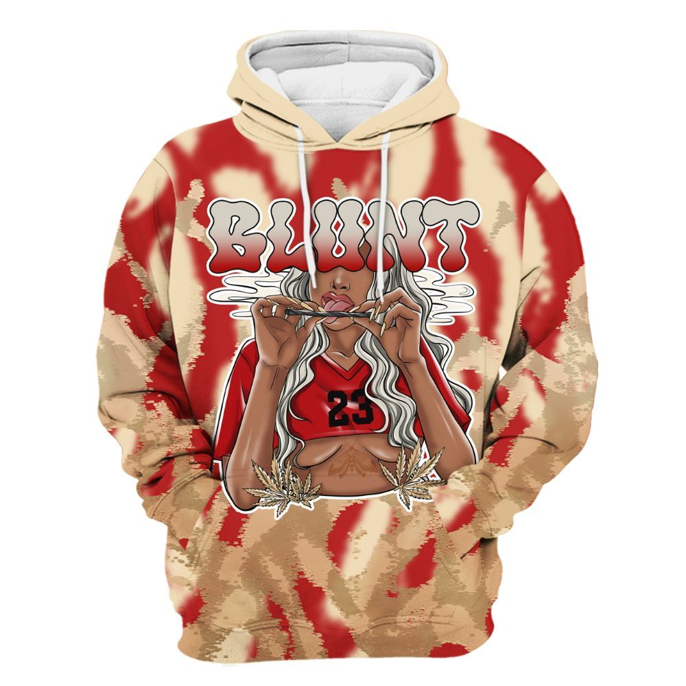 Hoodie To Match Dunk Low Strawberry Waffle - Bluntz Burnz All Over Print