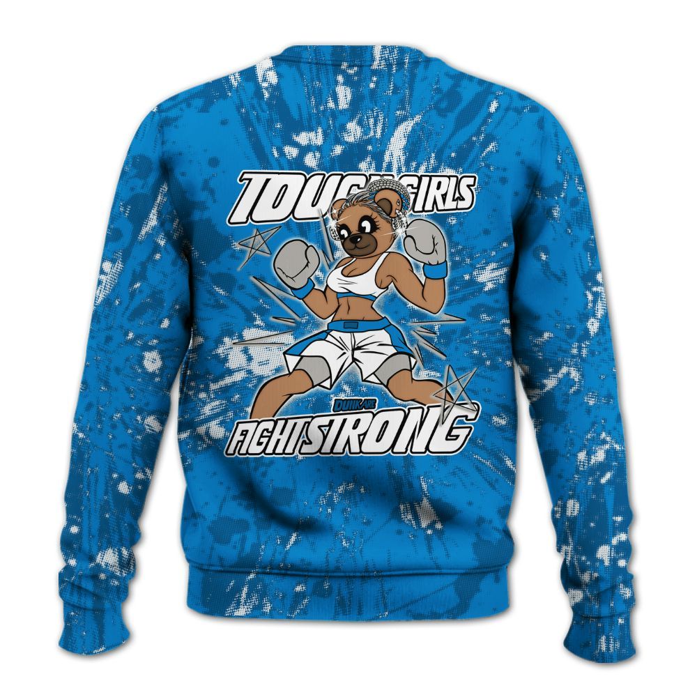 Sweatshirt To Match Military Blue 4s - Gritty Girls Bear Luxury All Over Print