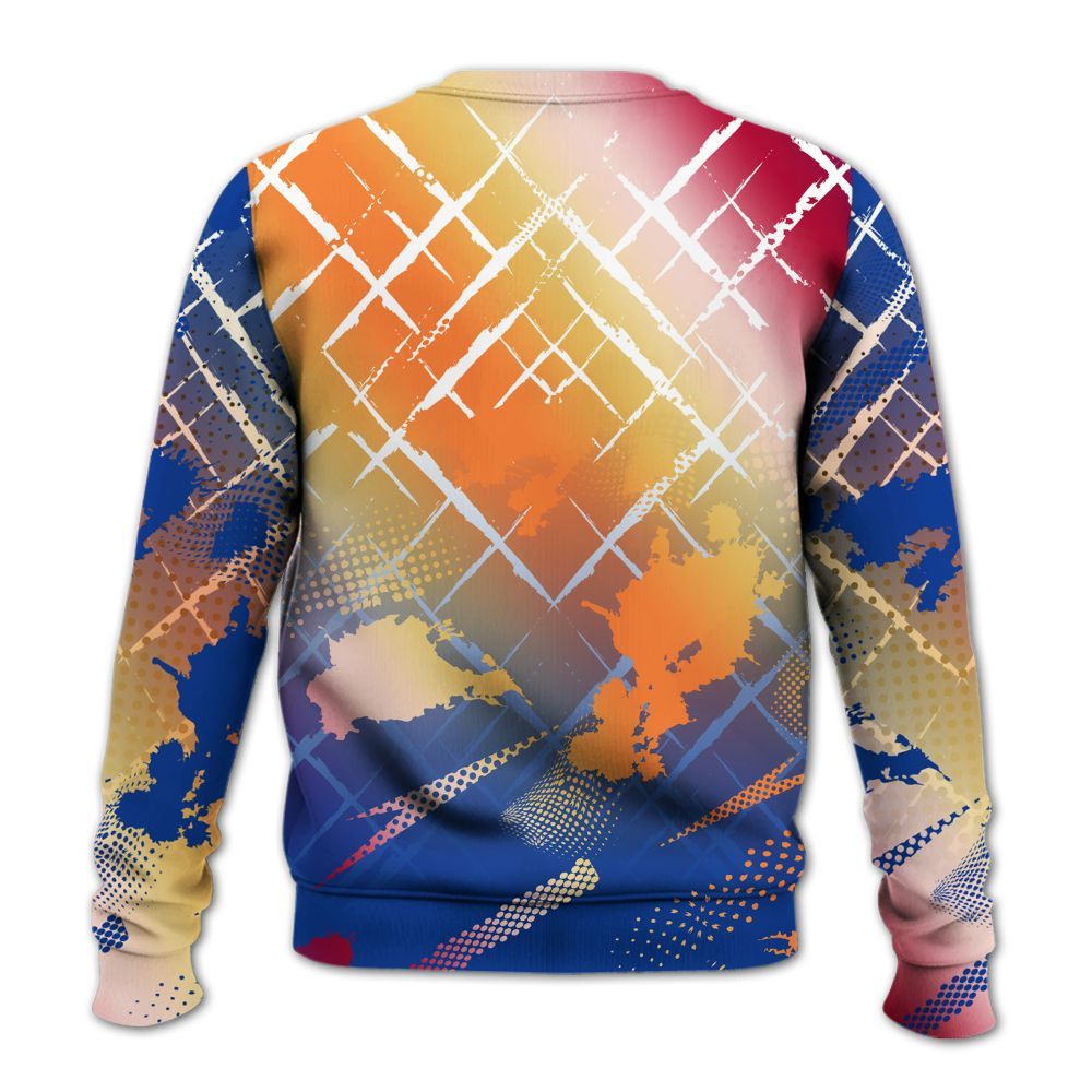 Sweatshirt To Match Air Griffey Max Los Angeles 1s - Halftone Stand Business Dripping All Over Print