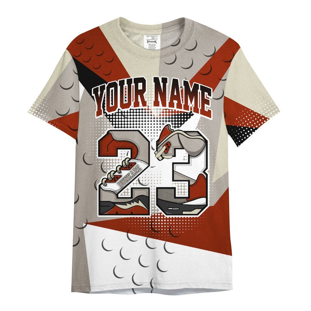 Shirt To Match El Grito 5s - Poly Custom Name Number 23 5s All Over Print