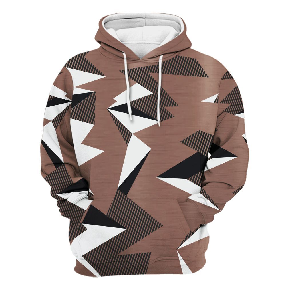 Hoodie To Match KD 4 Christmas - Geometric Camouflage Pattern All Over Print