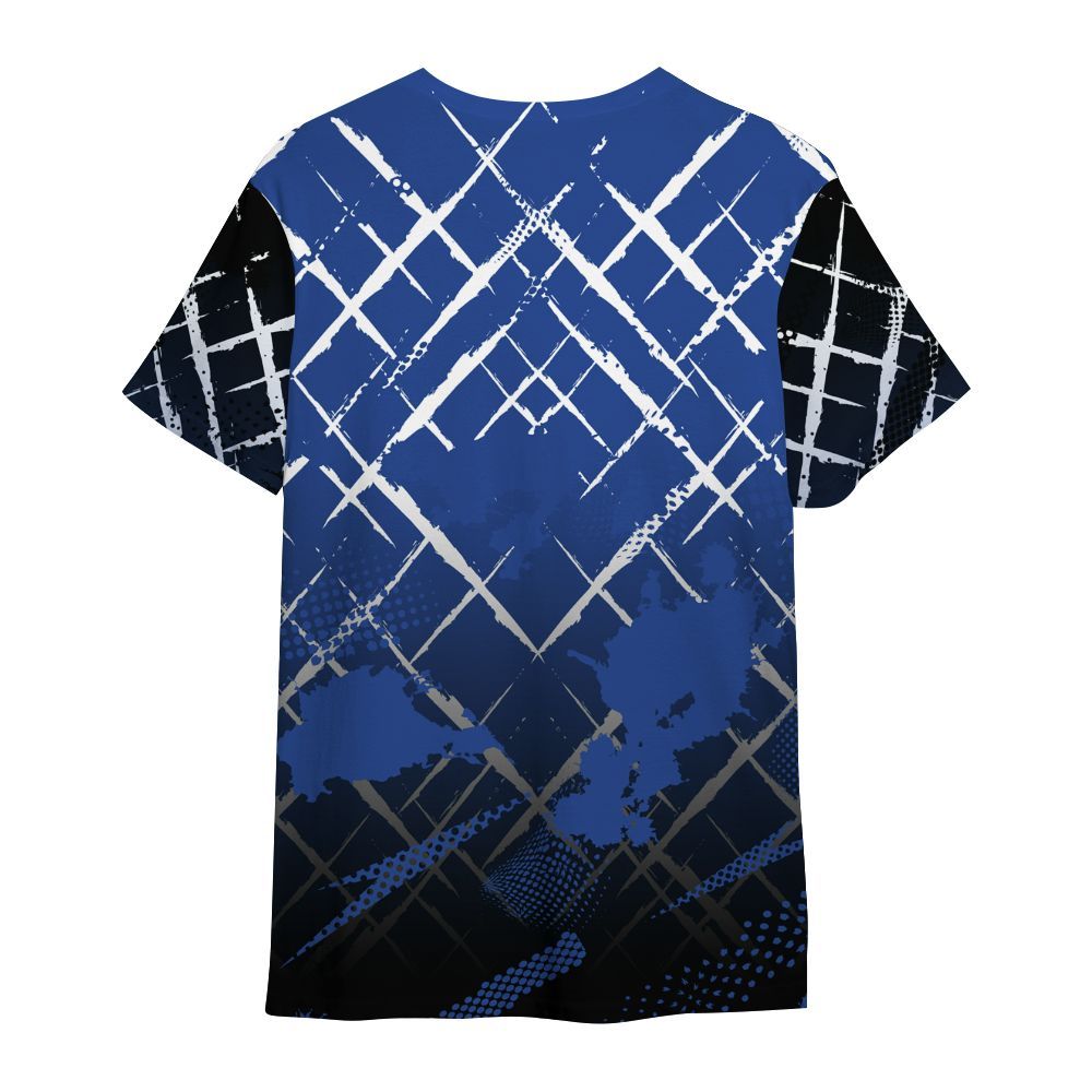 Shirt To Match Retro Hyper Royal 13s - Halftone Stand Business Dripping All Over Print