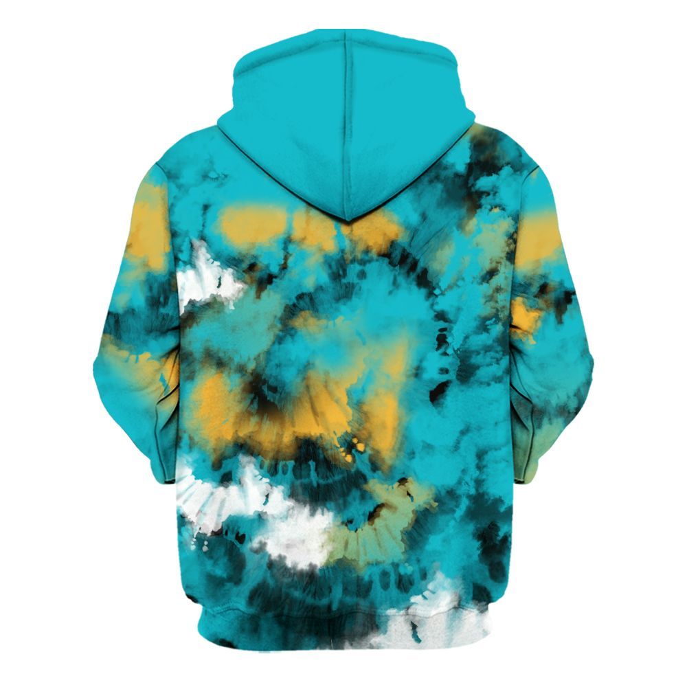 Hoodie To Match Retro Aqua 5s - SNEAKER Girl Money Drip Tie Dye All Over Print